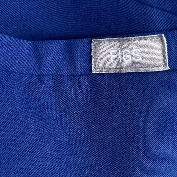 Figs Scrub Top Women Plus Size XXL 2X Blue Casma 3 Pocket Medical Nursing FW1100 - Picture 3 of 10